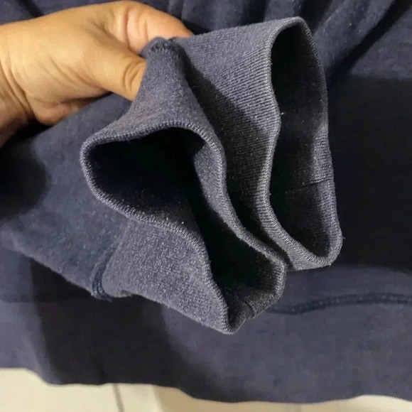 Men’s Blue Stonewashed Zip Up Hoodie‎ Sweatshirt Size L - Picture 6 of 7